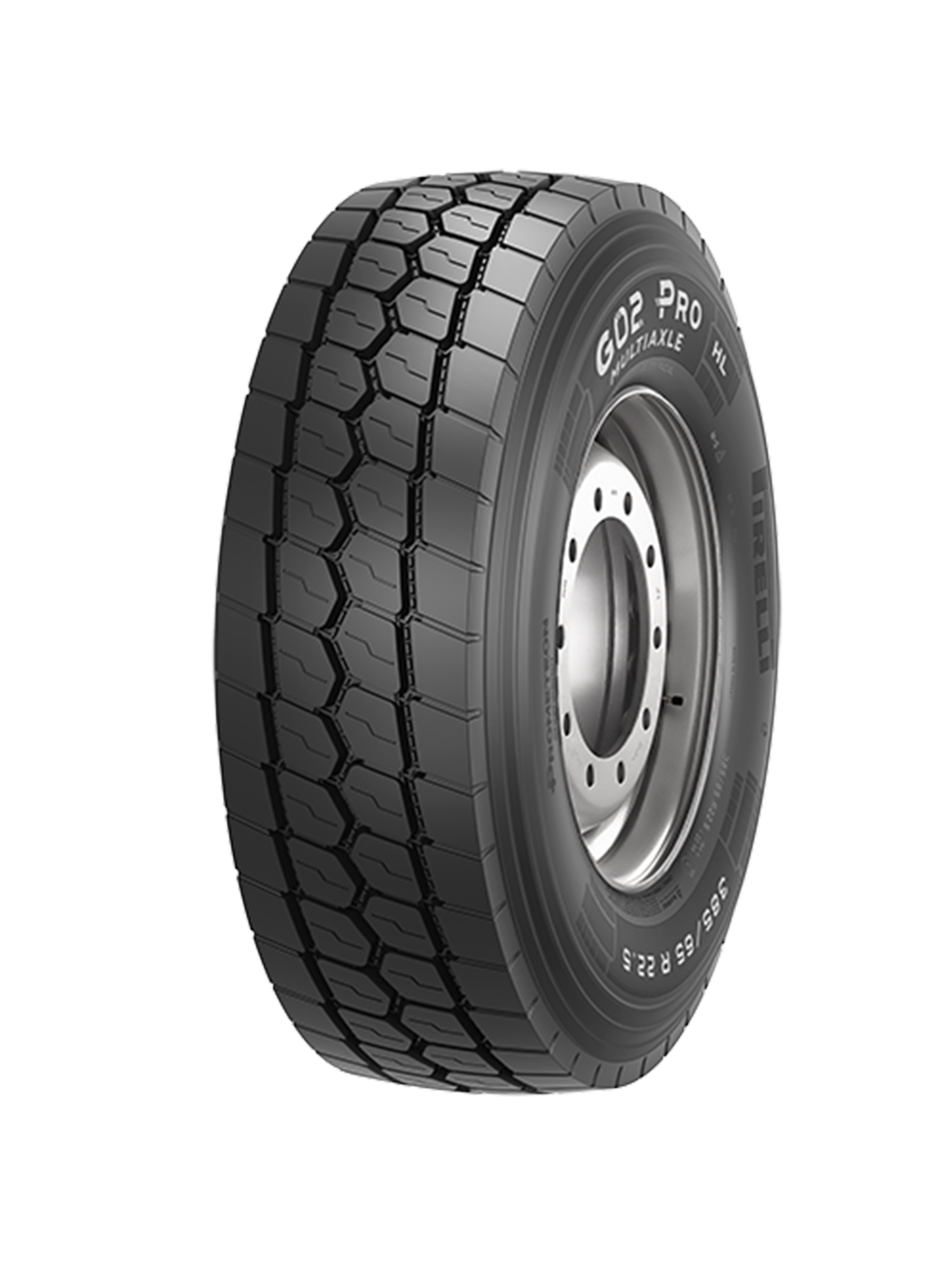 385/65 R 22.5 PIRELLI G02 PRO MULTIAXLE HL TL ON/OFF STEER 164K/158L M&S 3PMSF